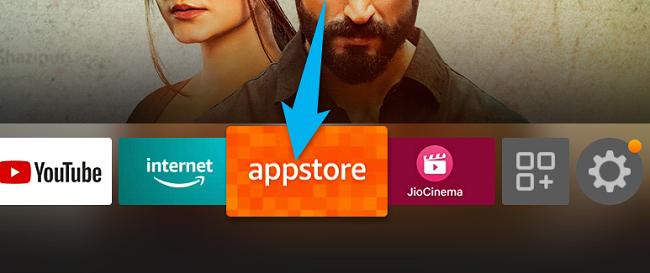 Select &ldquo;Appstore.&quot;