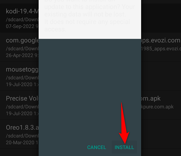 Select &ldquo;Install.&quot;