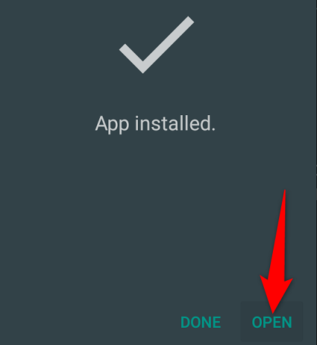 Choose &ldquo;Open.&quot;