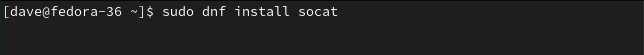 Installing socat on Fedora