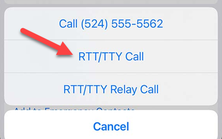 Start a call and select 