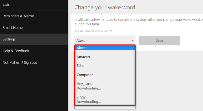 Change Alexa's wake word.