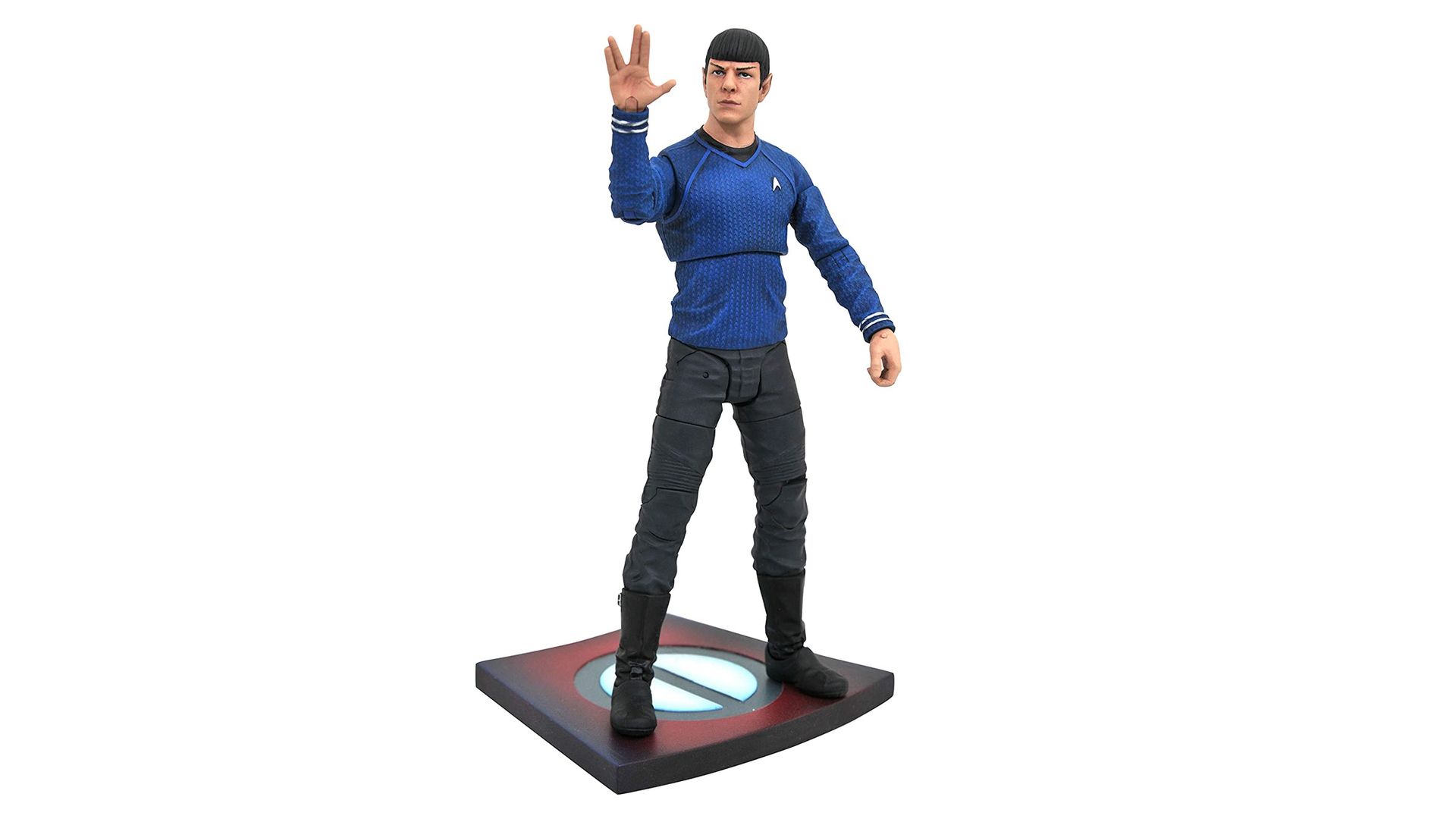 Spock Action figure on white background.