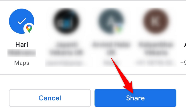 Select &ldquo;Share.&quot;