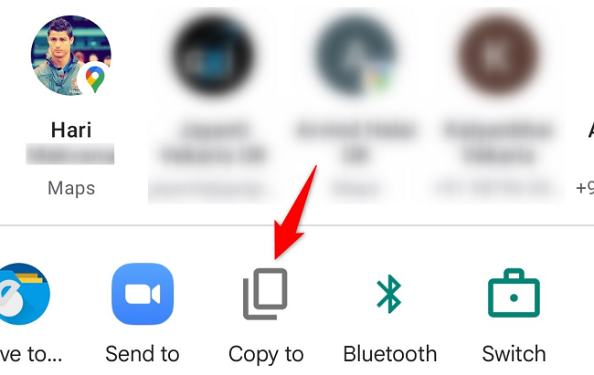 Select &ldquo;Copy To.&quot;
