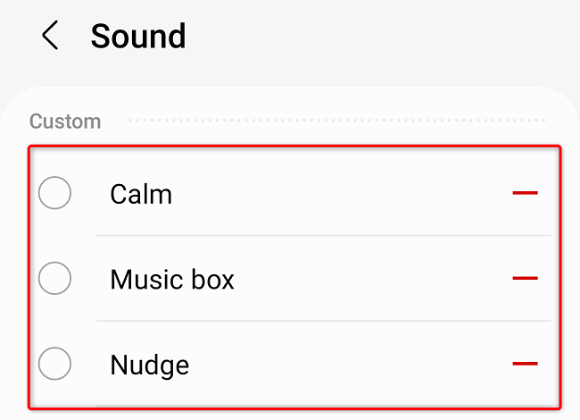 Choose a notification sound.