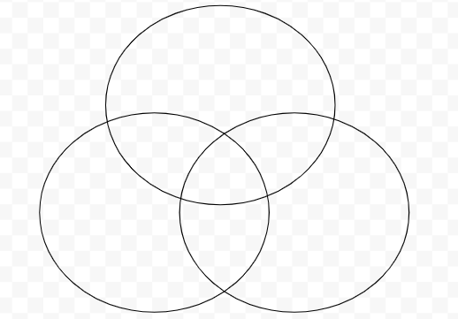 A Venn diagram without words.