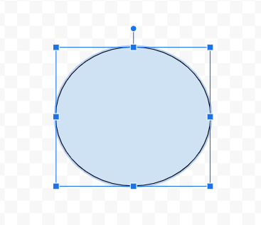 An oval drawn in Google Docs.