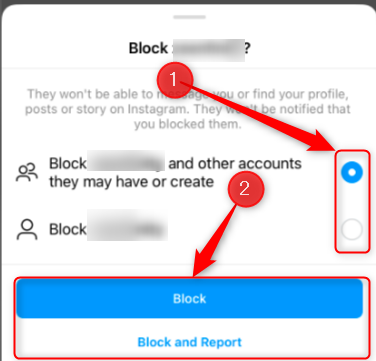 Block the Instagram user.
