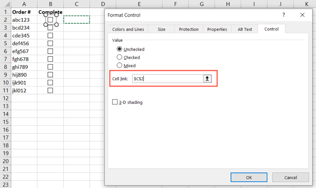 How to Count Checkboxes in Microsoft Excel