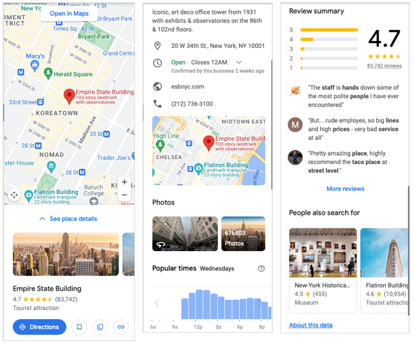 Location information from Google Maps in Google Docs