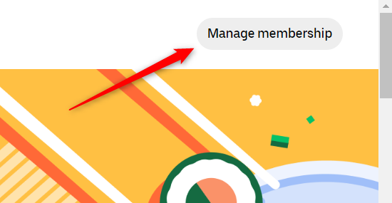 Click Manage Membership.