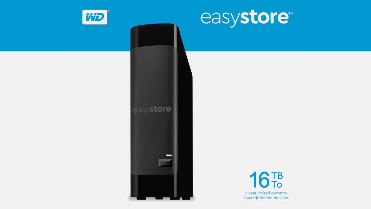 WD easystore External USB 3.0 Hard Drive Product Image