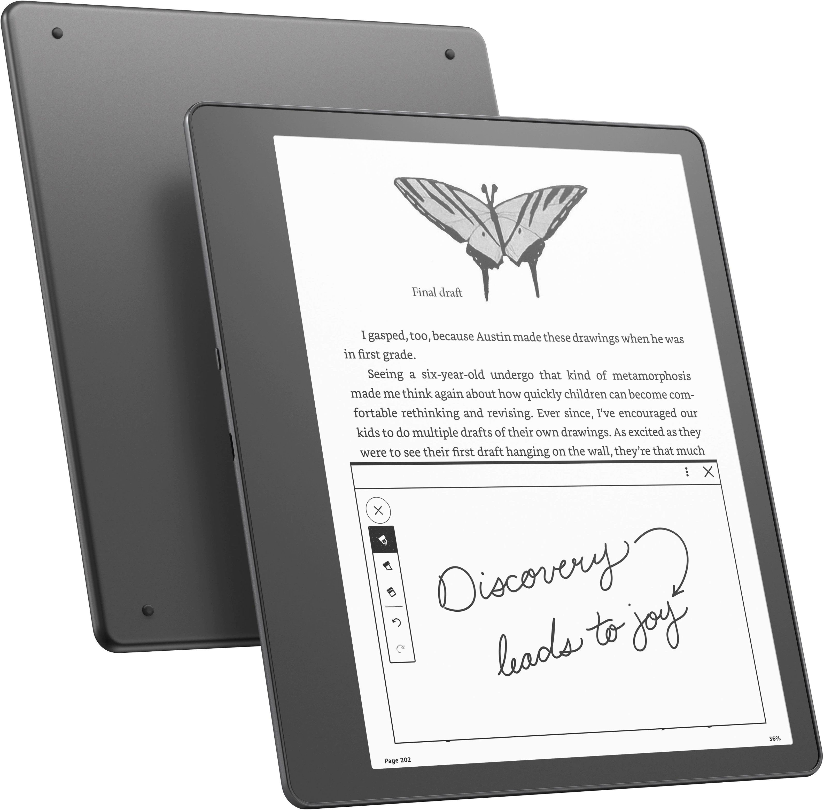 Kindle Scribe front and back