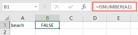 ISNUMBER function in Excel