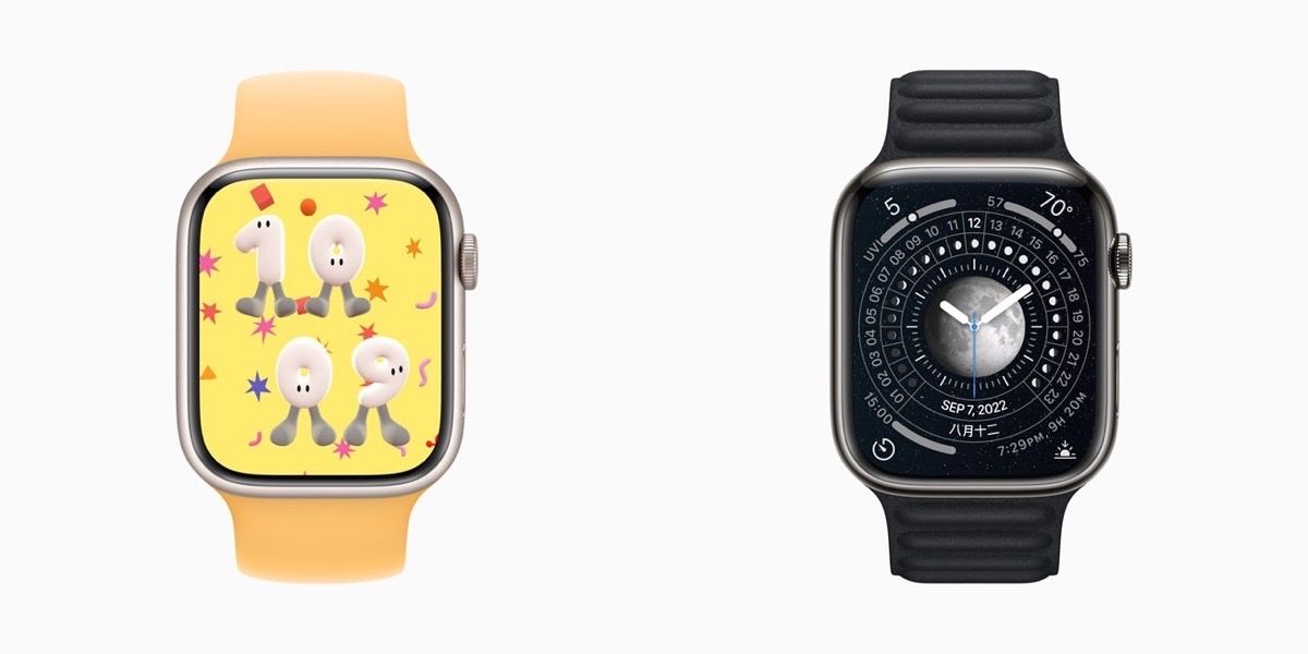 "Lunar" and "Playtime" watch faces