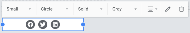 Social Links inserted on Google Sites