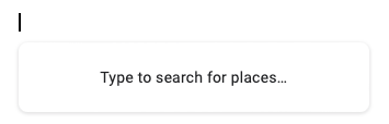 Type to search for a place in Google Docs