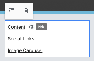 Table of Contents and settings on Google Sites