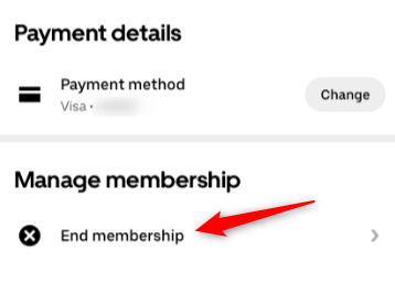 Tap End Membership.