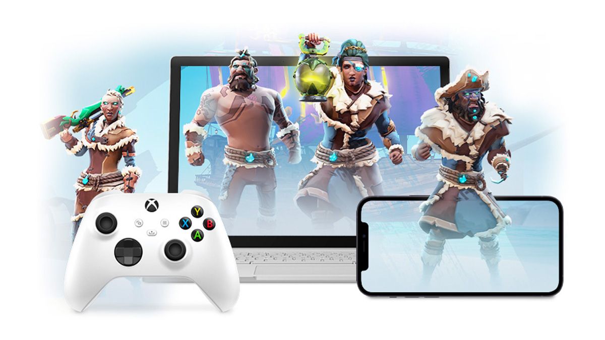 Xbox Game Pass on an Xbox console, PC, and iPhone