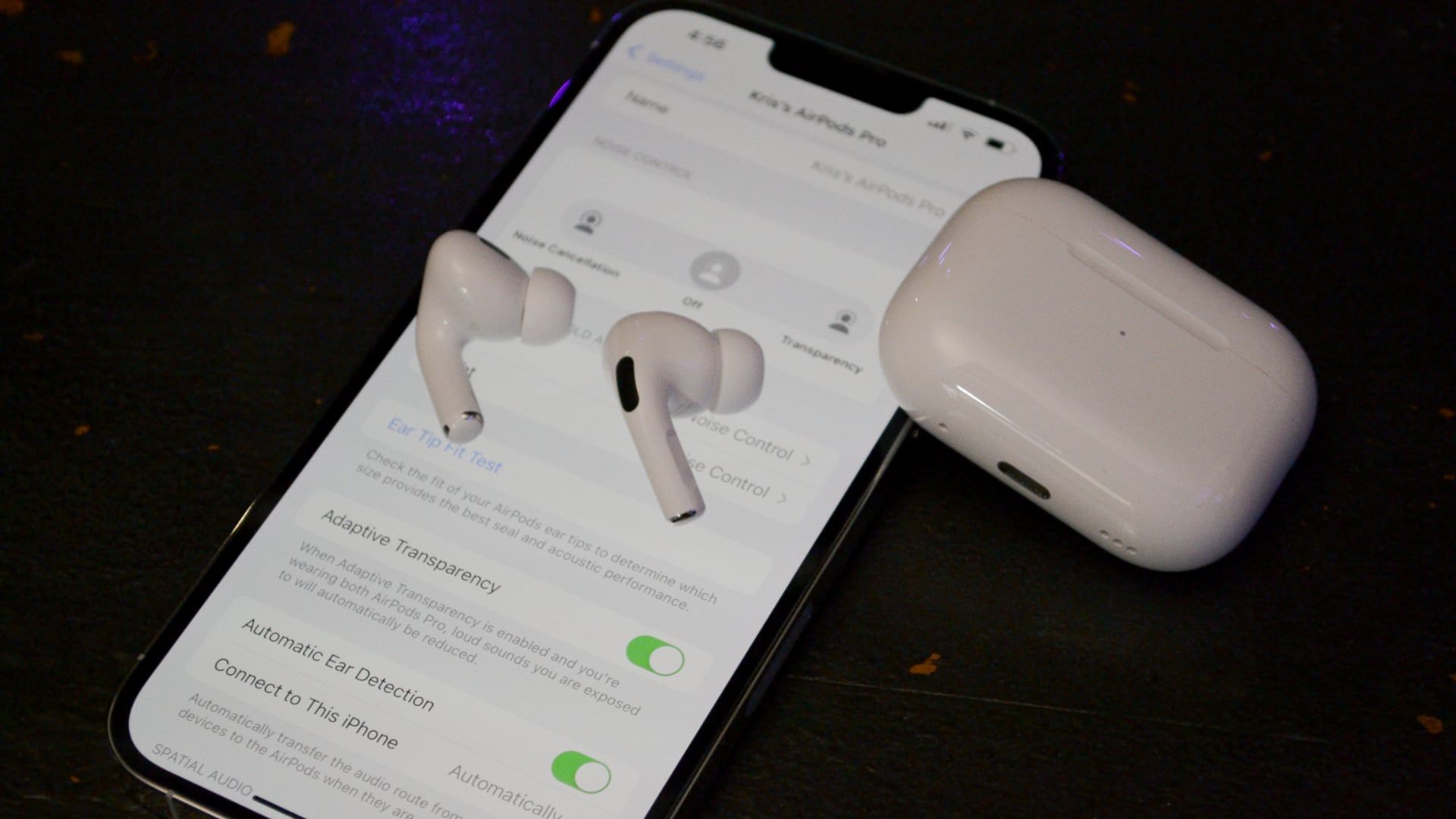 Settings for AirPods Pro 2