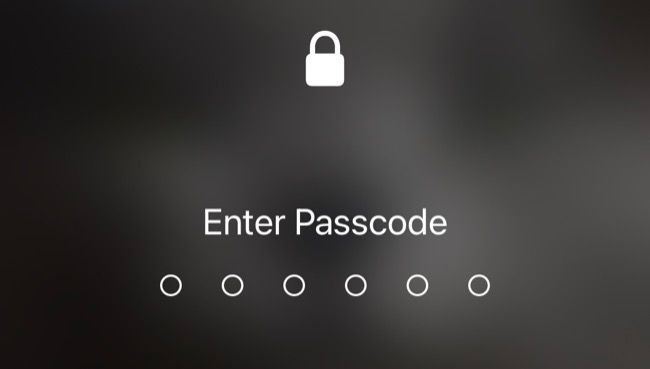 The iPhone lock screen