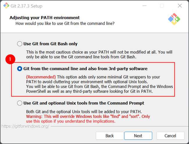 Make sure to select the option that adds Git to your system PATH.