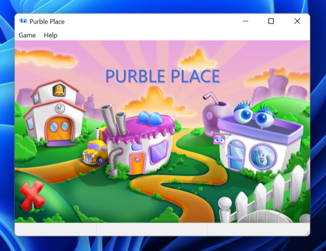 Purble Place for Windows 7 running on Windows 11 for ARM
