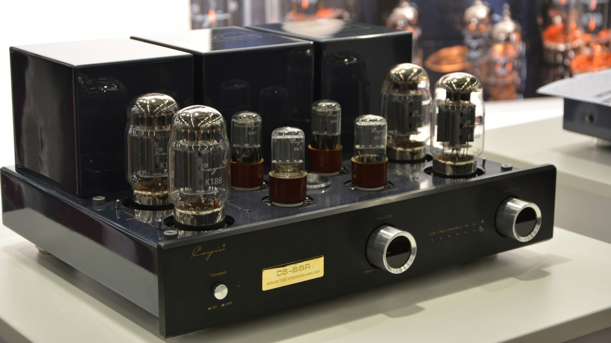 Aa Cayin CS-88A Tube Integrated Amplifier at the High-End Show.