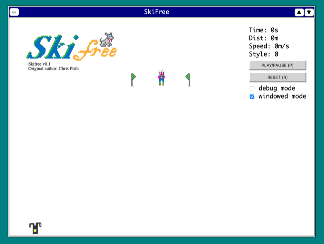 SkiFree clone made in JavaScript