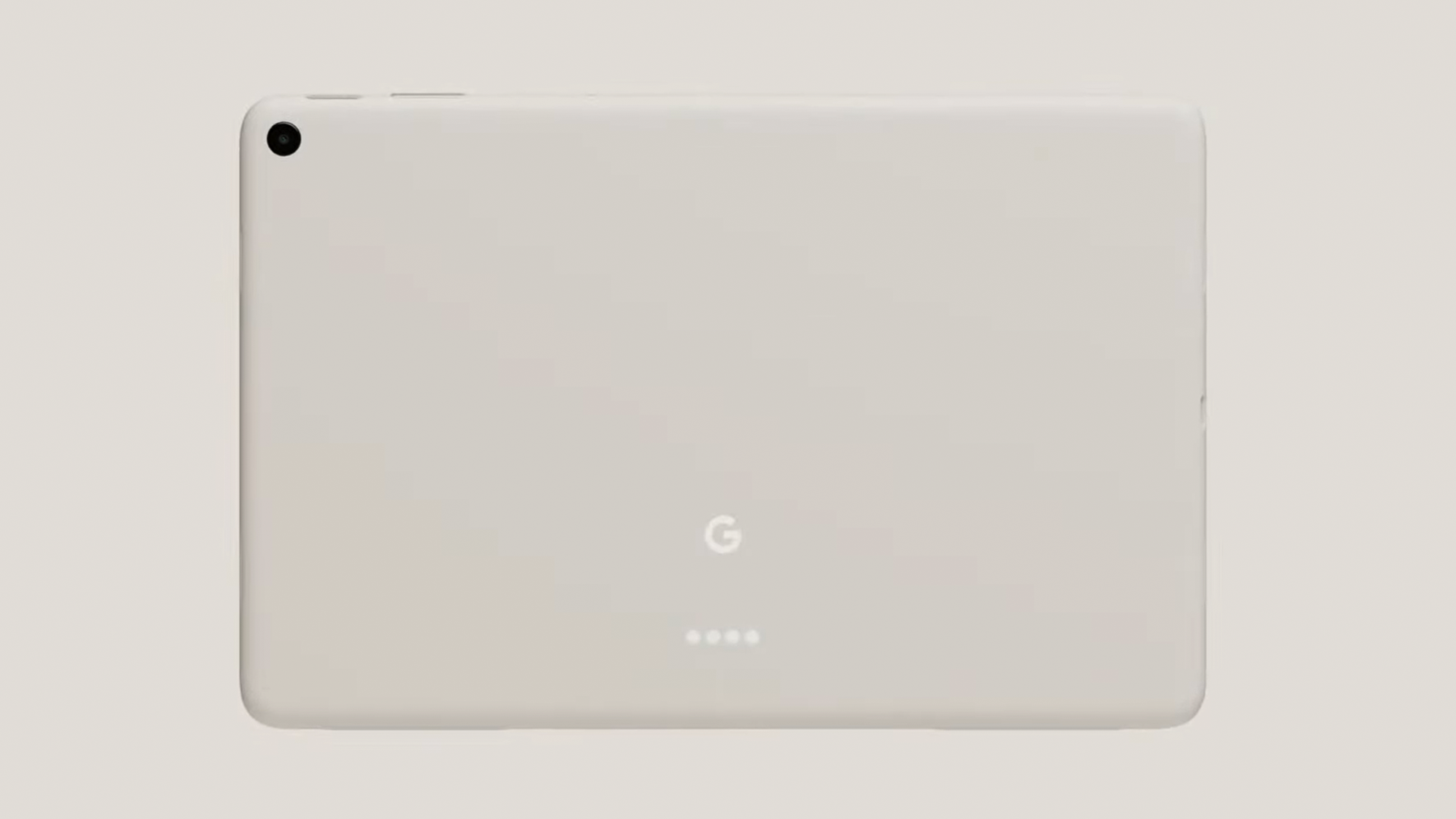 The soft metal backside of the Pixel Tablet.