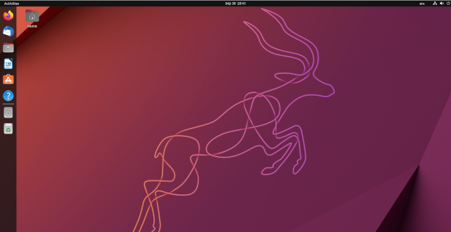 Ubuntu 22.10 default GNOME desktop