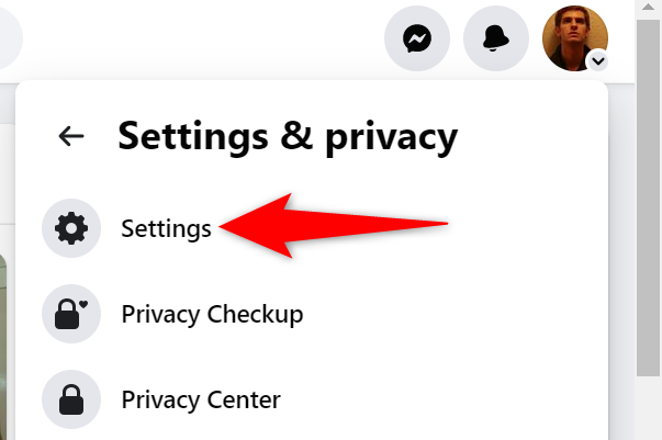 Select Settings &amp; Privacy &gt; Settings.
