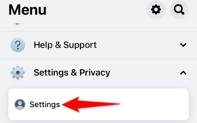 Choose Settings &amp; Privacy &gt; Settings.