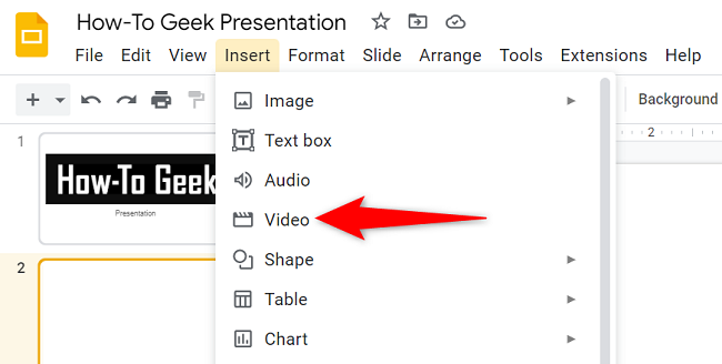 How To Embed A Video In Google Slides   2 Add Video Google Slides 