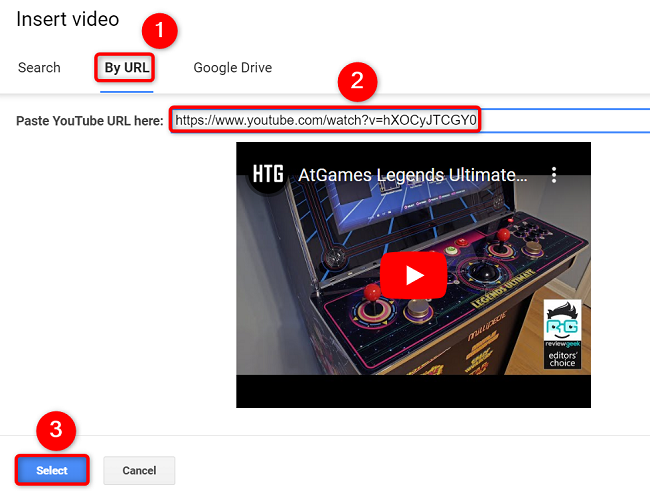 How To Embed A Video In Google Slides   3 Embed Youtube Video Google Slides 