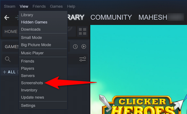 How to Take a Screenshot in Steam