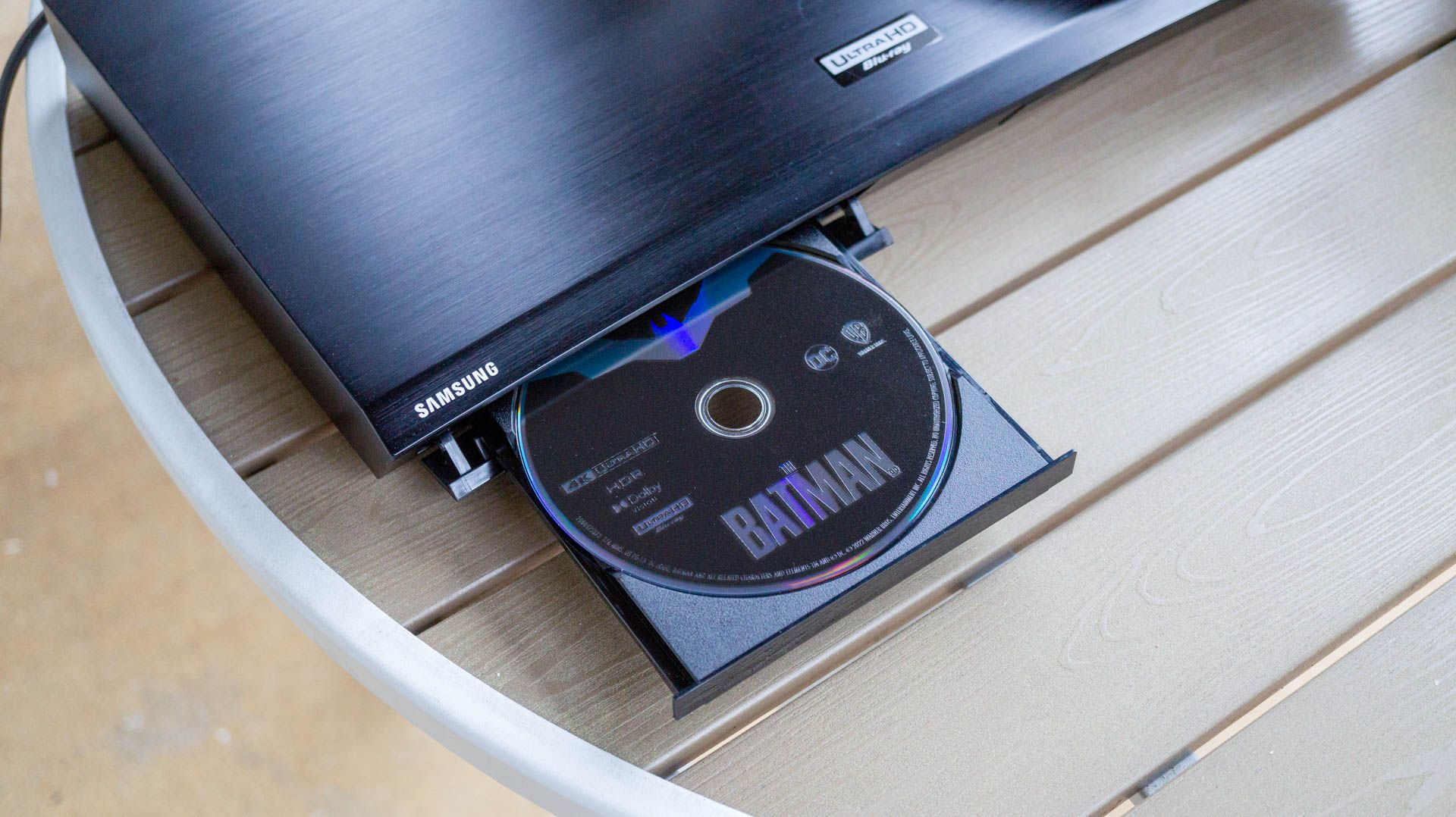 Movie in Blu-ray player