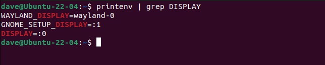 Using grep to filter the results from printenv