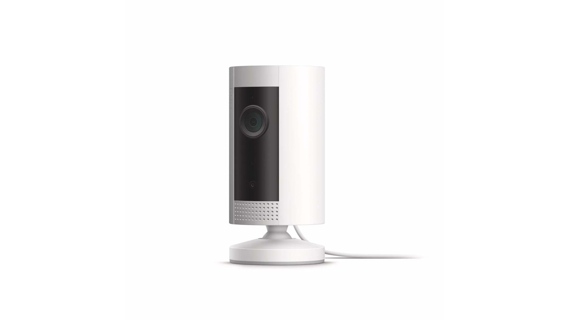 A Ring Indoor Cam is shown on a white background.