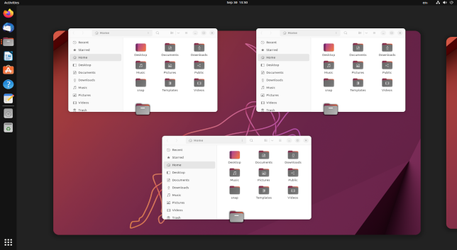 Ubuntu 22.10 overview view
