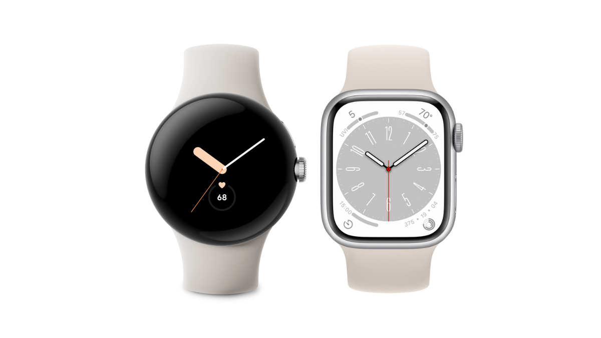 Pixel Watch and Apple Watch