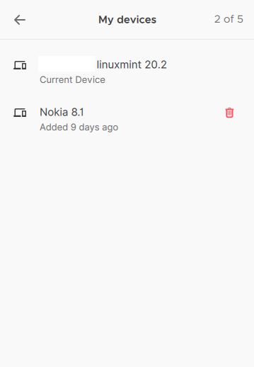 Mozilla VPN devices