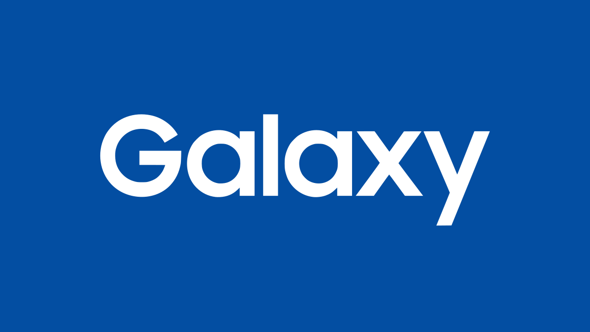 Samsung Galaxy wordmark.