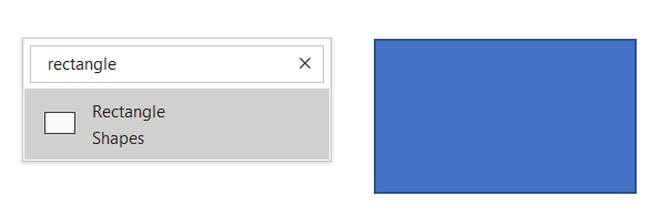 Search for a rectangle in Word