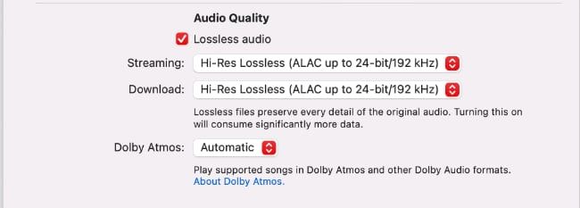 Enabling hi-res audio on Apple Music for macOS
