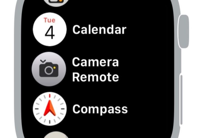 Apple Watch Camera remote app