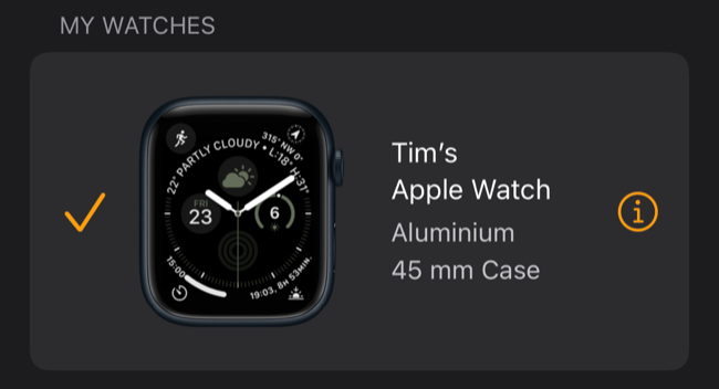 Where is the i icon on an best sale apple watch