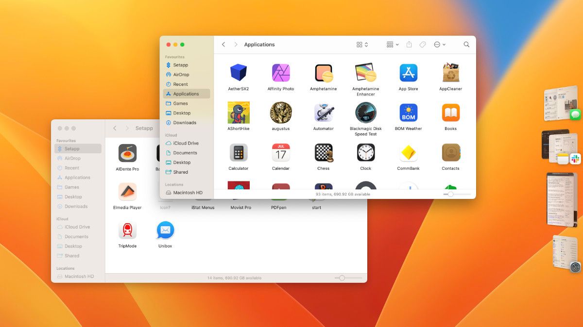 Stage Manager macOS 13 Ventura